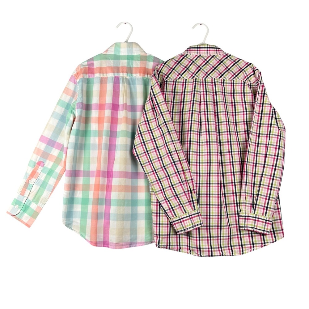 TOMMY HILFIGER CREW CUTS Dress Shirts Boys Size 7 Button Down Long Sleeve SPRING - Picture 3 of 8